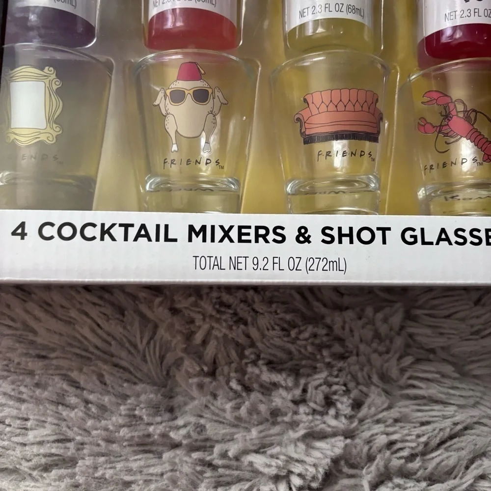 ⭐️⭐️⭐️FRIENDS the TV SHOW mixers and shot glass kit